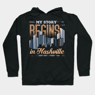 Nashville Tennessee Skyline Tshirt for Women, Men, & Kids Hoodie